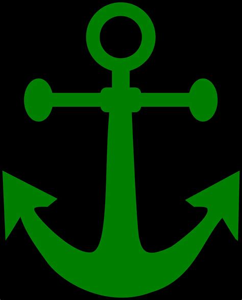 Download Green Anchor Graphic | Wallpapers.com