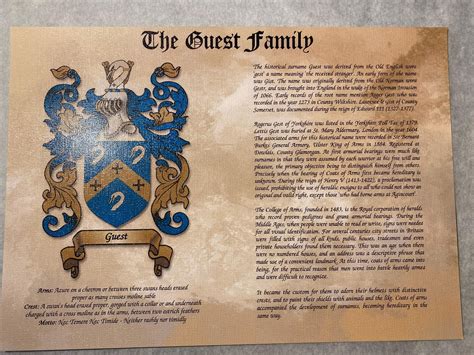 Surname History With Family Crest, Heraldry, Genealogy, Family Name