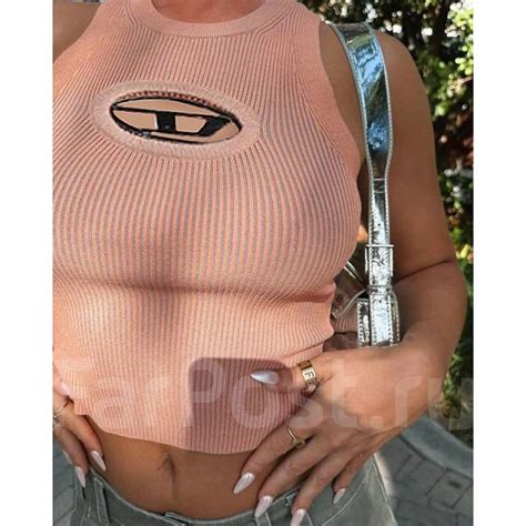 Женский топик в стиле Diesel, 42, 46, 48, демисезон, новый, под заказ ...