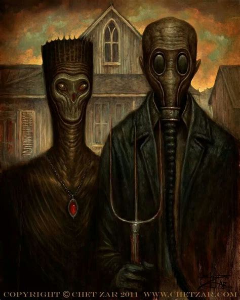 Chet Zar | American gothic parody, Dark fantasy art, American gothic