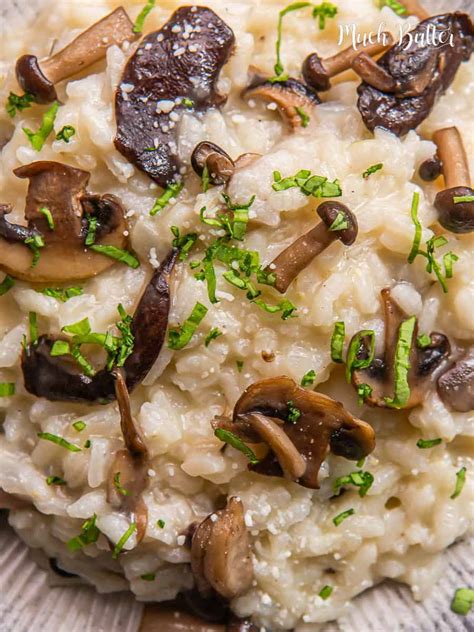 mushroom risotto  butter