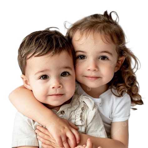 Cute Brother And Sister Pictures White Background, 3d, Clipart, Brother