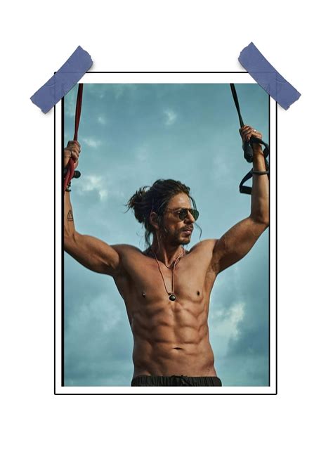 shah rukh khan pathaan  poster printitnice