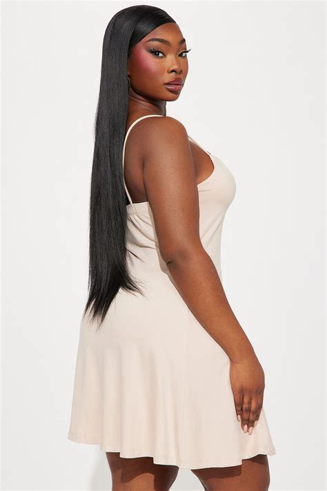 Adriana Essential Mini Dress - Nude | Fashion Nova