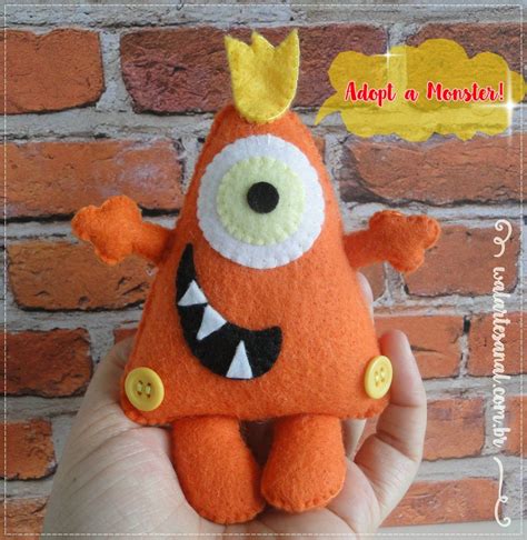 felt monster patterns  paula banks blog