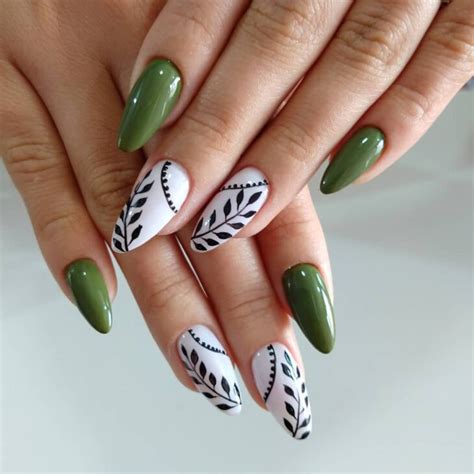 Unha Verde Com Branco - Unhas Decoradas Verde e Branco: 50+ Ideias 2026