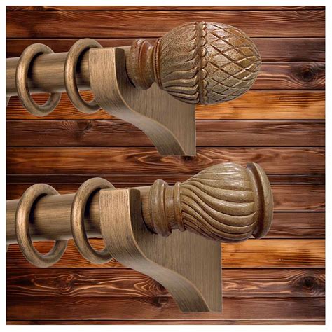 Handcrafted Carved Wooden Finials - Taiwan Bamboo Curtain Ent. Co., Ltd