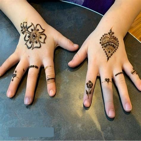 simple henna designs  kids