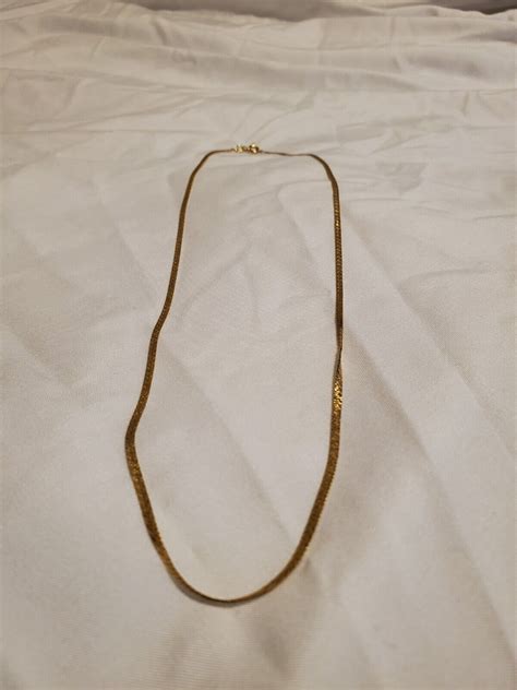 14k solid gold chain 18 inch - Gem