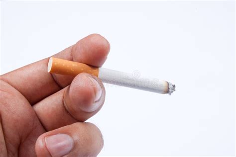 Lit cigarette stock photo. Image of burning, stress, cigarette - 14357240