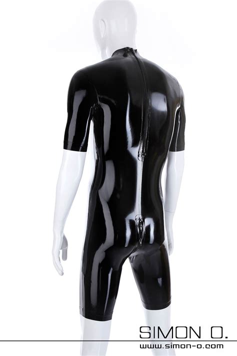 Latex bodysuit with zipper | available chlorinated on one side
