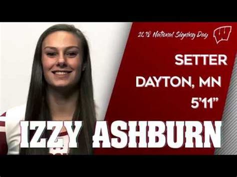 Wisconsin Volleyball || Signing Day 2018 || Izzy Ashburn - YouTube