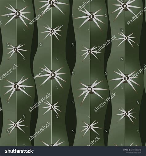 Cactus Texture Seamless Vector Illustration New Stock Vector (Royalty Free) 2161083341 ...