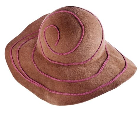 premium photo brown broadbrim felt hat