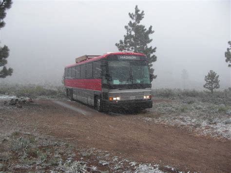 Image: It's nice to have a heated bus.