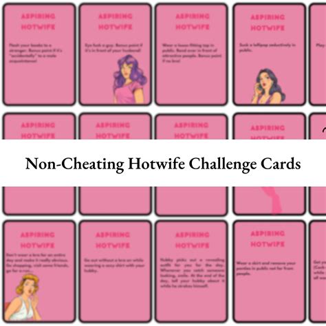Aspiring Hotwife Challenge Cards - Beginner Hotwife Dares Game