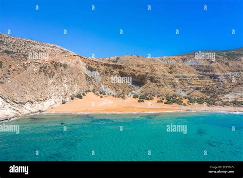The tropical, scenic nudist beach of Potamos on Gavdos island, Greece