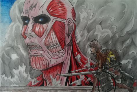 Eren vs Colossal Titan by joereynolds on DeviantArt
