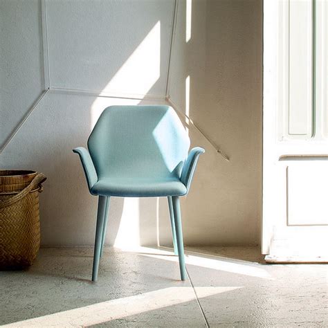 Ava Blue Armchair, Designed by Michael Schmidt, Made in Italy For Sale