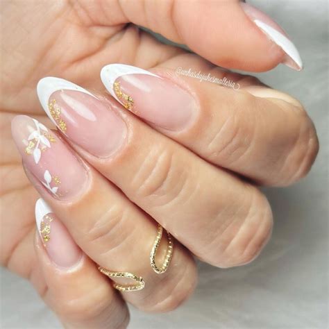 Com Glitter Delicadas Unhas Em Gel Decoradas Francesinha