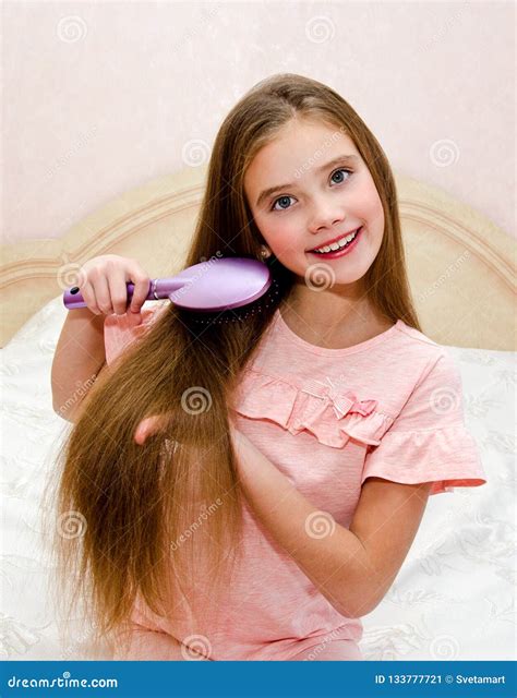 Woman Brushing Hair