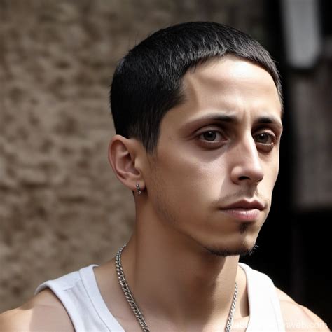 high quality image  canserbero rapper  hands  chin stable