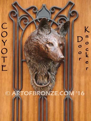 Coyote (Door knocker) - Art of Bronze