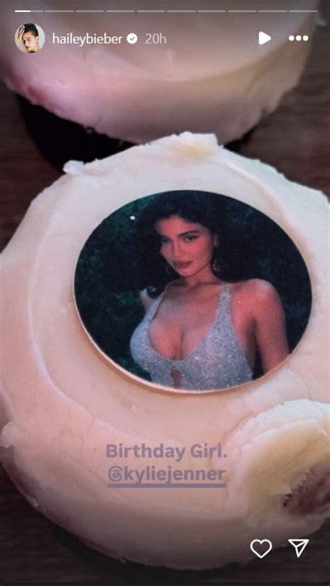 Hailey Bieber Distracts Us With Kylie Jenner’s Wild Birthday Cupcakes
