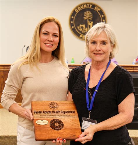 Pender County Health Department Recognized for Outstanding Commitment