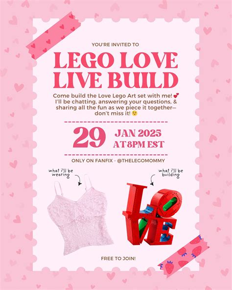 Justine Fisher | The Lego Mommy | TOMORROW! Watch me start building the