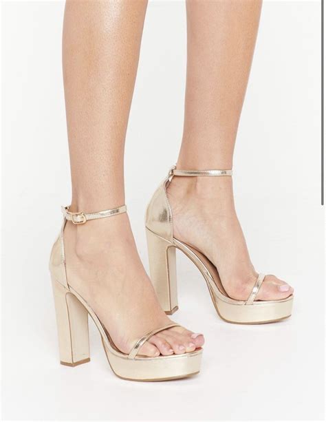 Gold platform heels | Heels, Gold platform heels, Fashion heels