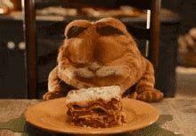 Garfield Eating Lasagna GIFs | Tenor