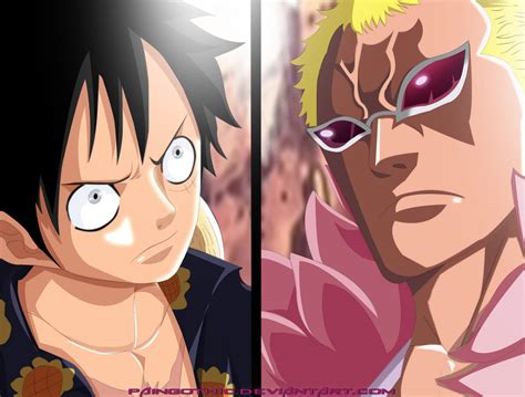 Luffy VS Doflamingo 781 One Piece By PainGothic by PainGothic on DeviantArt