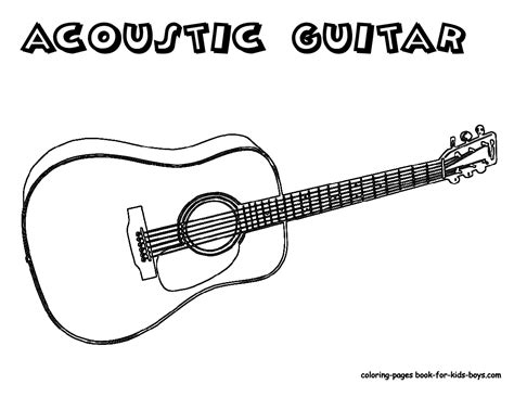 Coloring Pages Guitar - Coloring Home