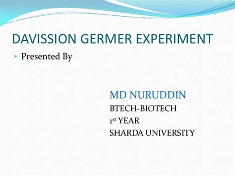 Davisson germer experiment