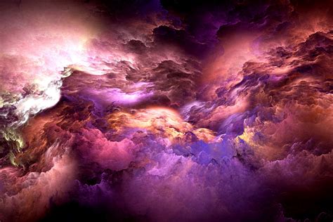 Serene Dreams: 4K Ultra HD Pink and Purple Cloud Art