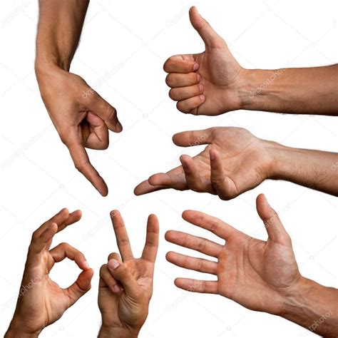 set  hands stock photo  csinelyov