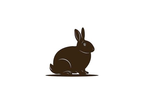 Premium Vector | Rabbit template vector in white background