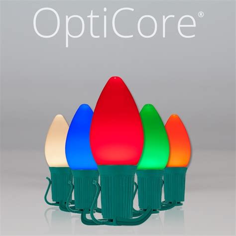 Christmas Lights - C7 Multicolor Smooth Opticore Commercial LED ...