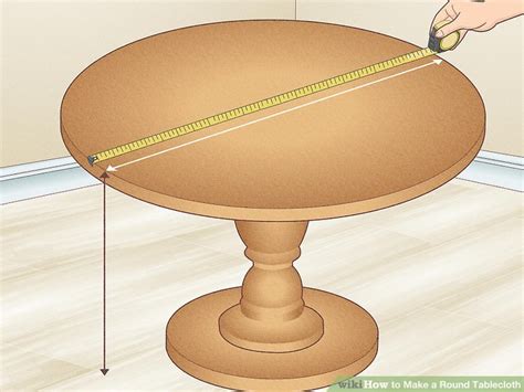 how to make a round tablecloth