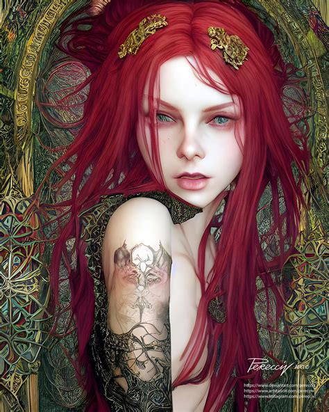 Young red-haired witch is a beast by Perecciv on DeviantArt