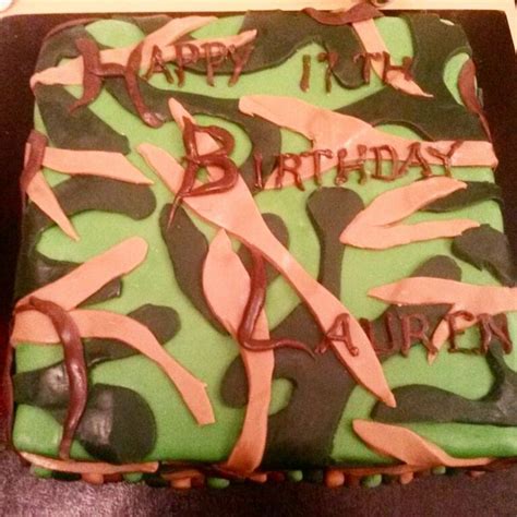 Camouflage Birthday Cake | Cupcake cakes, Birthday cake, Cake