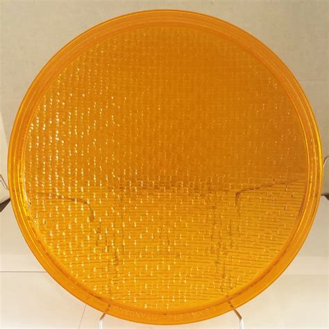 12" Polycarbonate Traffic Light Signal Lens Yellow 'Lexalite Standard