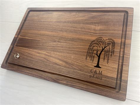 Personalized Butcher Block Cutting Board, Engraved Butcher Block ...