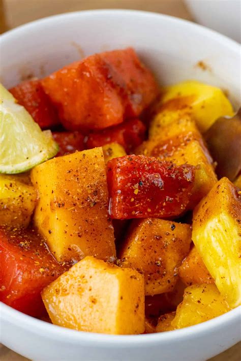 Chamoy Fruit Salad with Tajin