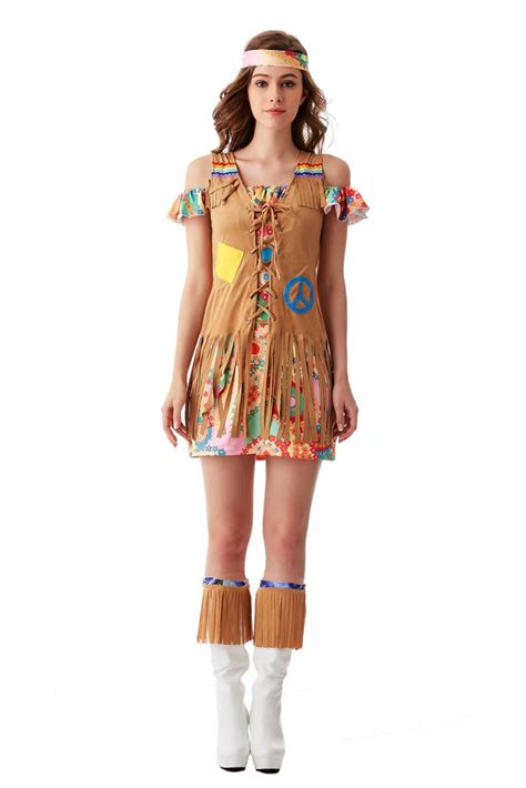 Ladies 1960s 70s Disco Retro Groovy Hippie Go Go Girl Costume - 60's ...