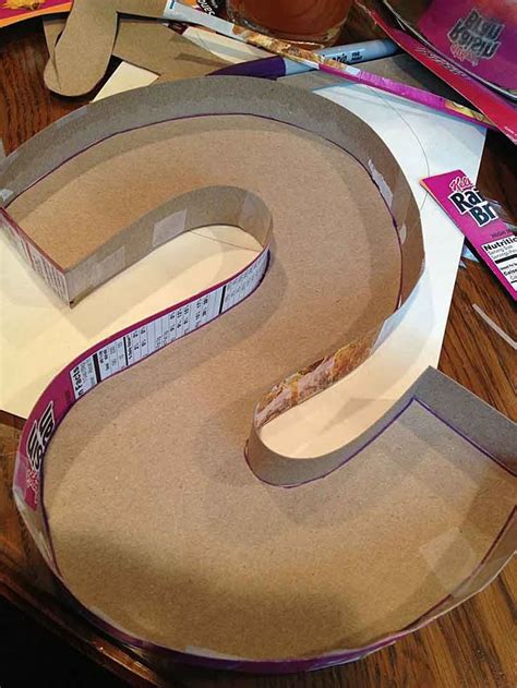 DIY Yarn-Wrapped Letter S | Cardboard letters, Diy cardboard…