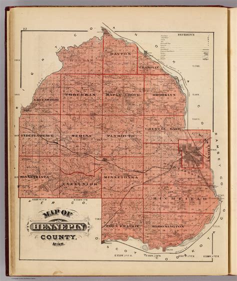 Map Of Hennepin County Minnesota - Island Maps