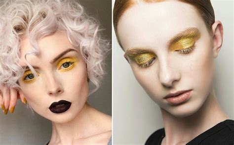 Pin by Мария on Макияж | Yellow makeup, Halloween face makeup, Makeup