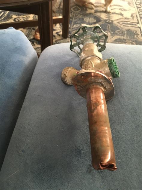 The leaking water spigot broke off completely while trying to unscrew